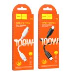 Cable Charger (C to C) 60W hoco X96 (1m) - ខ្សែសាក ល្បឿនលឿន hoco X96 60W Type-C ទៅ Type-C (1m)