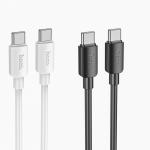 Cable Charger (C to C) 60W hoco X96 (1m) - ខ្សែសាក ល្បឿនលឿន hoco X96 60W Type-C ទៅ Type-C (1m)