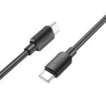 Cable Charger (C to C) 60W hoco X96 (1m) - ខ្សែសាក ល្បឿនលឿន hoco X96 60W Type-C ទៅ Type-C (1m)