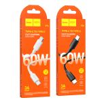 Cable Charger (C to C) 60W hoco X96 (1m) - ខ្សែសាក ល្បឿនលឿន hoco X96 60W Type-C ទៅ Type-C (1m)
