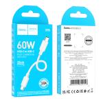 Cable Charger (C to C) 60W hoco X96 (L=0.25M) - ខ្សែសាក ល្បឿនលឿន hoco X96 Hyper 60W Type-C ទៅ Type-C (0.25ម៉ែត)