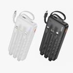 Power Bank 10000mAh hoco J146 set 3in1 - ថ្មជំនួយ hoco J146 10000មីលីអំពែ ឈុតក្បាល 3
