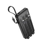 Power Bank 10000mAh hoco J146 set 3in1 - ថ្មជំនួយ hoco J146 10000មីលីអំពែ ឈុតក្បាល 3