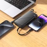 Power Bank 10000mAh hoco J146 set 3in1 - ថ្មជំនួយ hoco J146 10000មីលីអំពែ ឈុតក្បាល 3