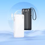 Power Bank 10000mAh hoco J146 set 3in1 - ថ្មជំនួយ hoco J146 10000មីលីអំពែ ឈុតក្បាល 3