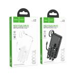 Power Bank 10000mAh hoco J146 set 3in1 - ថ្មជំនួយ hoco J146 10000មីលីអំពែ ឈុតក្បាល 3
