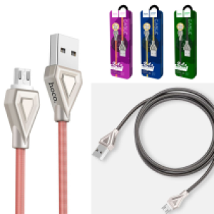 Cable Charger Hoco U25 Micro - ខ្សែសាកដែក ហូកូ U25ក្បាលMicro