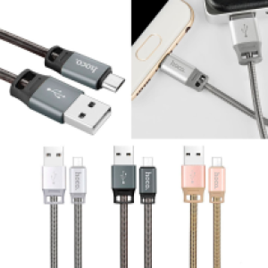 Cable Charger Hoco U27 Micro - ខ្សែសាកដែក ហូកូ U27 ក្បាលMicro