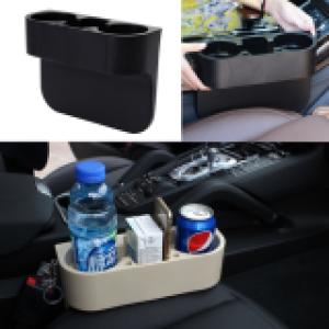 Car Seat Crevice Organizer 2Cup holder - ប្រអប់ដាកប្រឡោះកៅអីឡាន ប្រឡោះ២កែវ