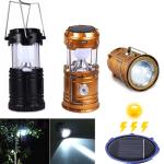 Solar Torch LED Lamp Camping XS-5800T - ពិលអំពូល សឡា XS-5800T
