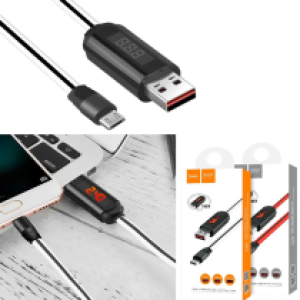 Cable Charger Hoco U29 Micro - ខ្សែសាកLCD ហូកូ U29ក្បាលMicro