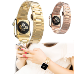Strap gold hoco SWS07 iWatch 42/44mm - ខ្សែរនាឡិការអ៊ីណុកទឹកមាស SWS07 iWatch 42/44mm