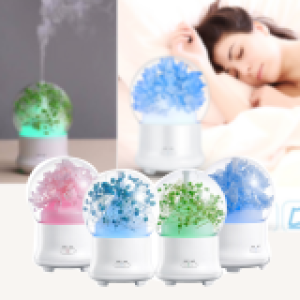 Humidifier Aroma Flower - ម៉ាស៊ីនចំហាយទឹក រូបផ្កា