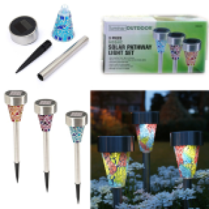 Solar Mosaic Path Light - អំពូលសឡា ពណ៍