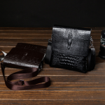 Large shoulder messenger crocodile bag - កាបូបស្ពាយចំហៀង