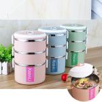 Lunch Box Plastic 01 3Layer - ស្រាក់បាយជ័រ 01 3ជាន់