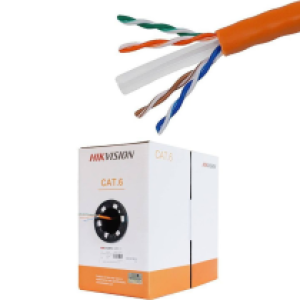 Cable network CAT6 Hikvision roll 305m - ខ្សែអ៊ីនធ័រណេត ហ៊ិកវីស៊ីន 305ម៉ែត