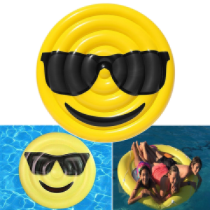 Air Inflatable floating Smiley Face - ពោងអណ្ដែតទឹក រៀងមុខញញឹមពាក់វ៉ែនតា
