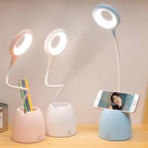 Desk Lamp LED with Pen keeper TYX8045 - អំពូលដាក់លើតុមាន និងប្រអប់ដាក់ប៊ិច TYX8045