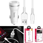 Power Car Charger hoco Z27 2USB Type C - ឆ្នាំងសាកក្នុងឡាន Z27 រុន 2 ថាយស៊ី