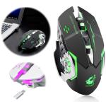 Mouse Wireless Rechargeable free wolf - ម៉ៅឥតខ្សែរសាកថ្ម FREE WOLF