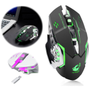 Mouse Wireless Rechargeable free wolf - ម៉ៅឥតខ្សែរសាកថ្ម FREE WOLF