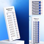 Power Charger AA-AAA Batteries 12Port - ដុំសាកថ្ម AA-AAA  12គ្រាប់