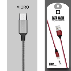 Cable Charger WUW-X86 Micro - ខ្សែសាកក្រណាត់ WUW-X86 ម៉ាយក្រូ