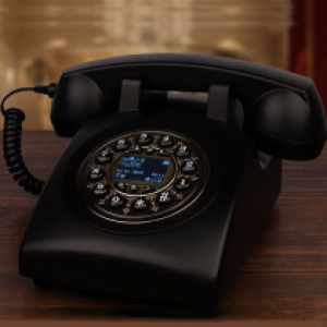 Antique Desk Rotary Telephone GSM - ទូរសព្ទ័បូរាណ ដាក់លើតុប្រើស៊ីម