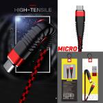 Cable Charger WUW X119 Micro - ខ្សែសាកក្រណាត់ វ៉ូវ X119 ម៉ាយក្រូ