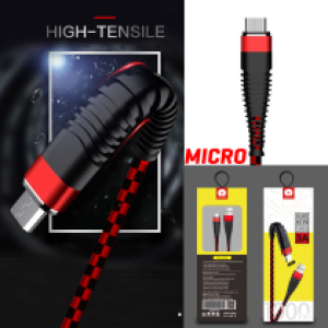 Cable Charger WUW X119 Micro - ខ្សែសាកក្រណាត់ វ៉ូវ X119 ម៉ាយក្រូ