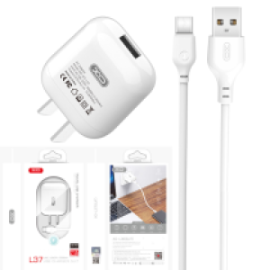 Power Charger XO L37 Type C - ឆ្នាំងសាក អ៊ីចអូ L37 មានខ្សែ TypeC