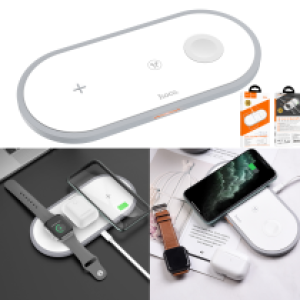 Charger Wireless CW24 3in1 power - ឆ្នាំងសាកអត់ប្រើខ្សែ ហូកូ CW24 3in1 power