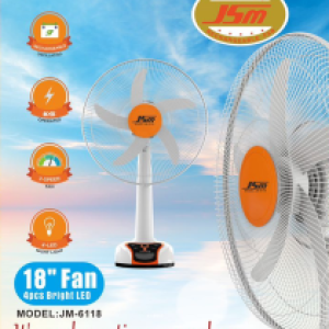 Fan rechargeable J5M 18 inch JM-6118 - ​កង្ហាលអាគុយ J5M 18 អ៊ីងឈ JM-6118