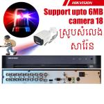 DVR Hikvision DS-7204HQHI-M1-Audio+AcuSense - ក្បាលថត ហិចវីសិន 5កាមេរ៉ា 6MP សំលេង+សារែន