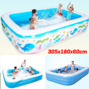 Air inflatable water pool Paiting 305x180x60cm - ពោងខ្យល់ដាក់ទឹក 305x180x60cm