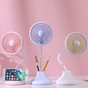 Fan Mini+Lamp Rechargeable D8 - កង្ហារតូច សាកថ្មមានអំពូល D8