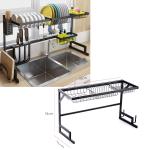 kitchen sink organizer A8672 31X51X85cm - ធ្នើដាក់ចានលើឡាប៊ូលាងចាន​ A8672 31X51X85cm