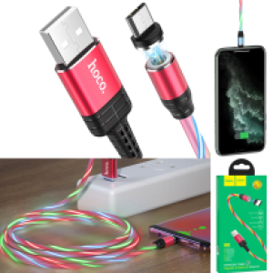 Cable Charger Magnetic hoco U90 Micro - ខ្សែសាកភ្លើងក្បាលដែកឆក់ ហូកូ U90 ម៉ាយក្រូ