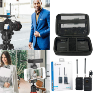Microphone LIVE Bluetooth BOYA WFM12 Original - ក្បាលមេក្រូអត់ខ្សែ បូយ៉ា WFM12 Original
