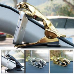 Holder Car Clip leopard - ជើងចាប់ទូរសព្ទ័ រូបខ្លារខឹន