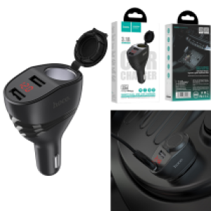 Power Car Charger cigarette 1port hoco Z34 - ឆ្នាំងសាកក្នុងឡាន រុន1 និង រុនសាកថ្ម 2 hoco Z35