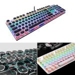 Keyboard Gaming light RGB keys round - ក្តាចុច Gaming ភ្លើងចំរុះព័ណ គ្រាប់មូល