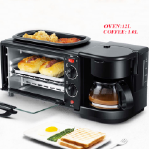 Oven 3in1 breakfast maker SK-145 - ម៉ាស៊ីនអូវិនឆុងកាហ្វេ 3in1 SK-145