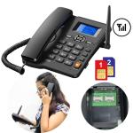 Desk Telephone Dual Sim GSM FWP 6588 - ទូរសព្ទ័ ដាក់លើតុប្រើស៊ីម 2 GSM FWP 6588