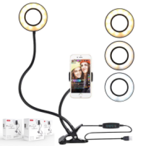 Holder LED Selfie Ring Live XO -BGD001 - ជើងចាប់ទូរសព្ទ័មាន អិលអីឌី XO -BGD001