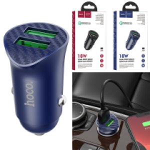 Power Car Charger QC3.0 Hoco ​Z39 Adaptor - ឆ្នាំសាកក្នុឡាន ហូកូ Z39 រុនសាក 2