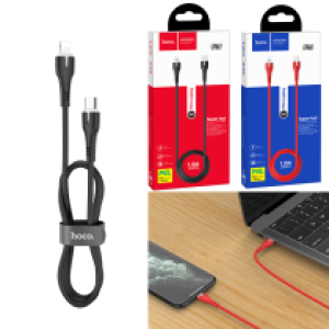 Cable Charger PD hoco X45 Surplus - ខ្សែសាកក្រណាត់ ហូកូ X45 PD​ ក្បាលអាយហ្វូន