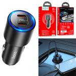 Power Car Charger PD40W hoco NZ3 Adapter - ឆ្នាំសាកក្នុឡាន ហូកូ NZ3 40W រុនសាក 2PD
