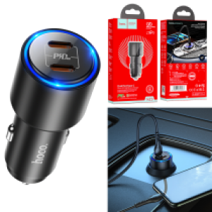 Power Car Charger PD40W hoco NZ3 Adapter - ឆ្នាំសាកក្នុឡាន ហូកូ NZ3 40W រុនសាក 2PD